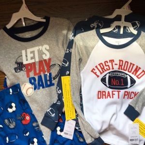 Carters Boys Fitted PJs Long Sleeve&Pant 3 Outfits